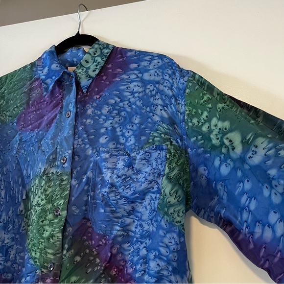 Footlocker | Vintage Silk Button Up - Picture 3 of 12